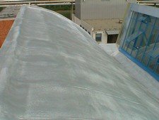 obr.2.0.5 izolaceschedové střechy Izolačním systémem PUR IZOLACE v tloušťce 60 – 65 mm(UV vrstva polyuretan)