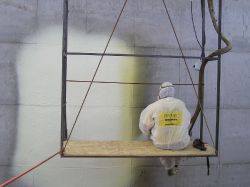 3,1,03  Nástřik tvrdé PUR pěny na betonovou stěnu fermentoru